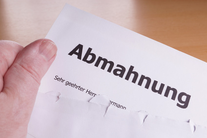 Abmahnung Abmahnungsschreiben